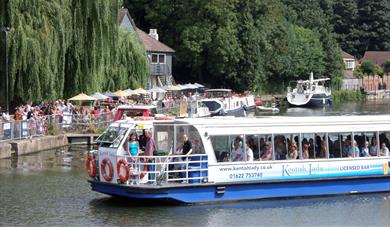 Kentish Lady River Boat at Allington Lock