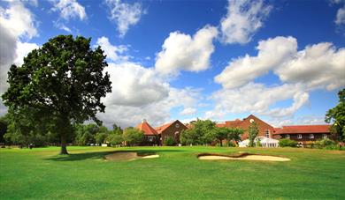 Views of Delta Hotels by Marriott Tudor Park Country Club from the golf course