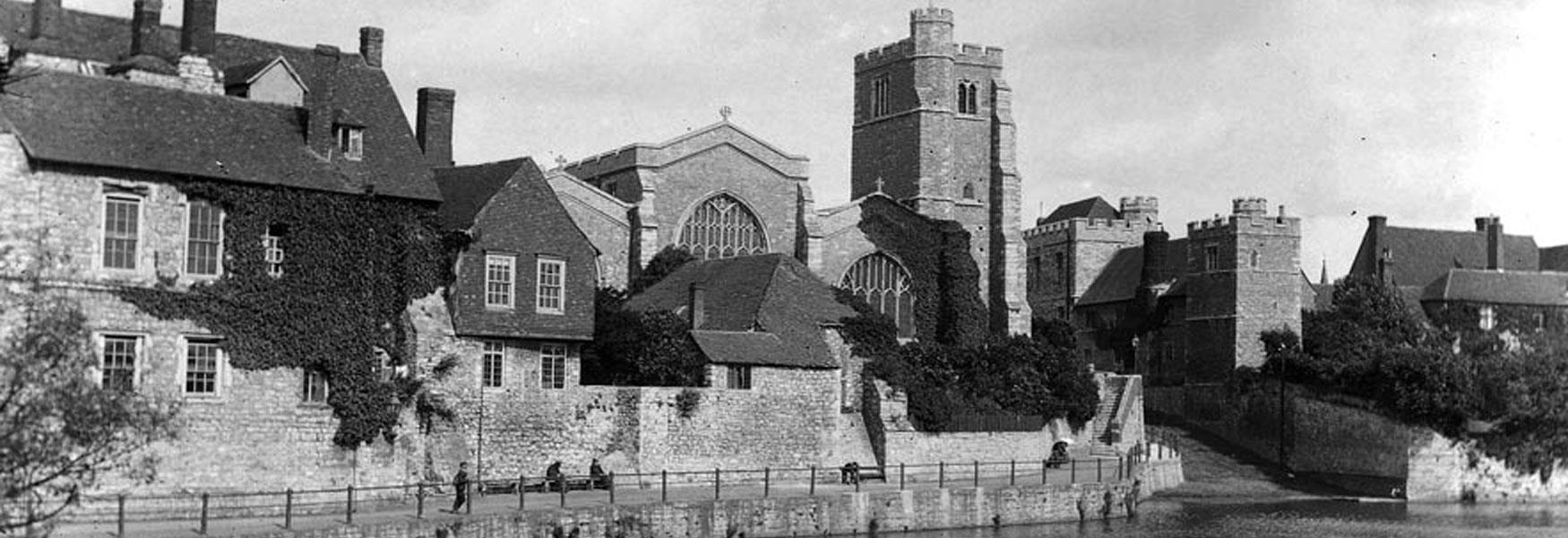 Archbishop's Palace and All Saints Church view from Lockmeadow | Maidstone, Kent