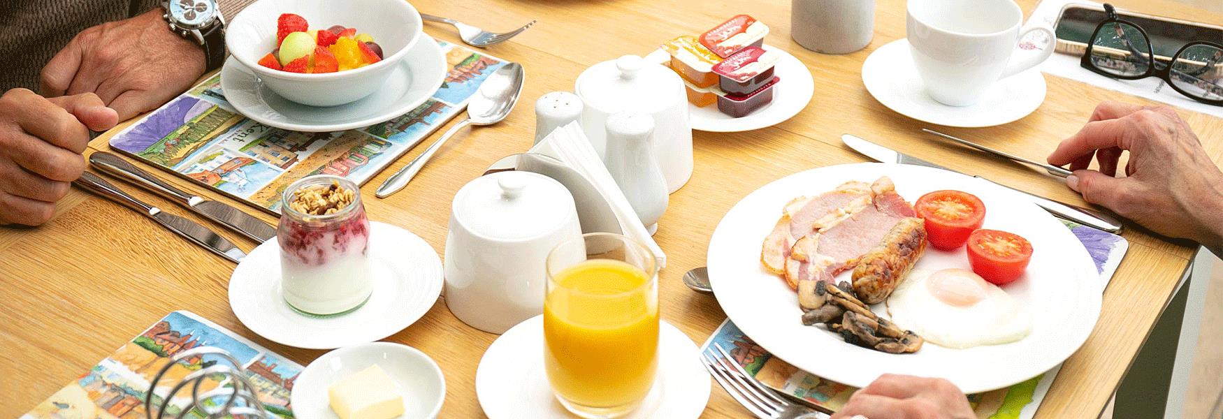 A great breakfast is on of the the great joys when staying at a B&B.