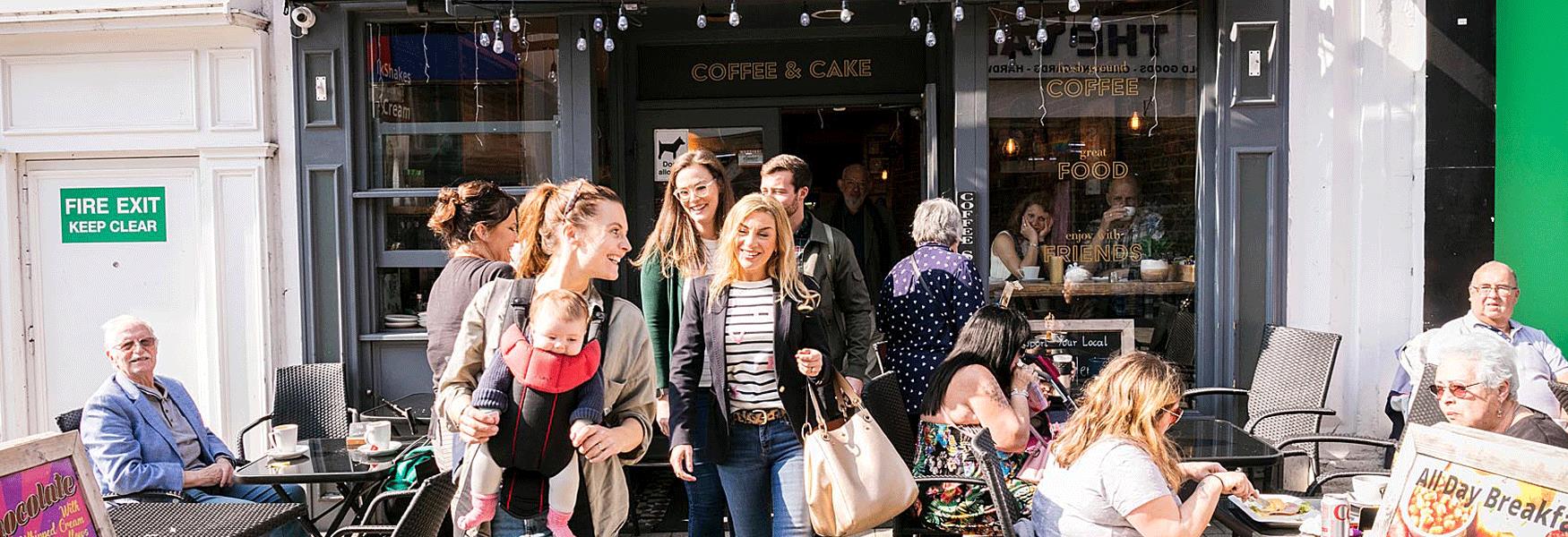 A popular coffee shop in the heart of the town centre.
