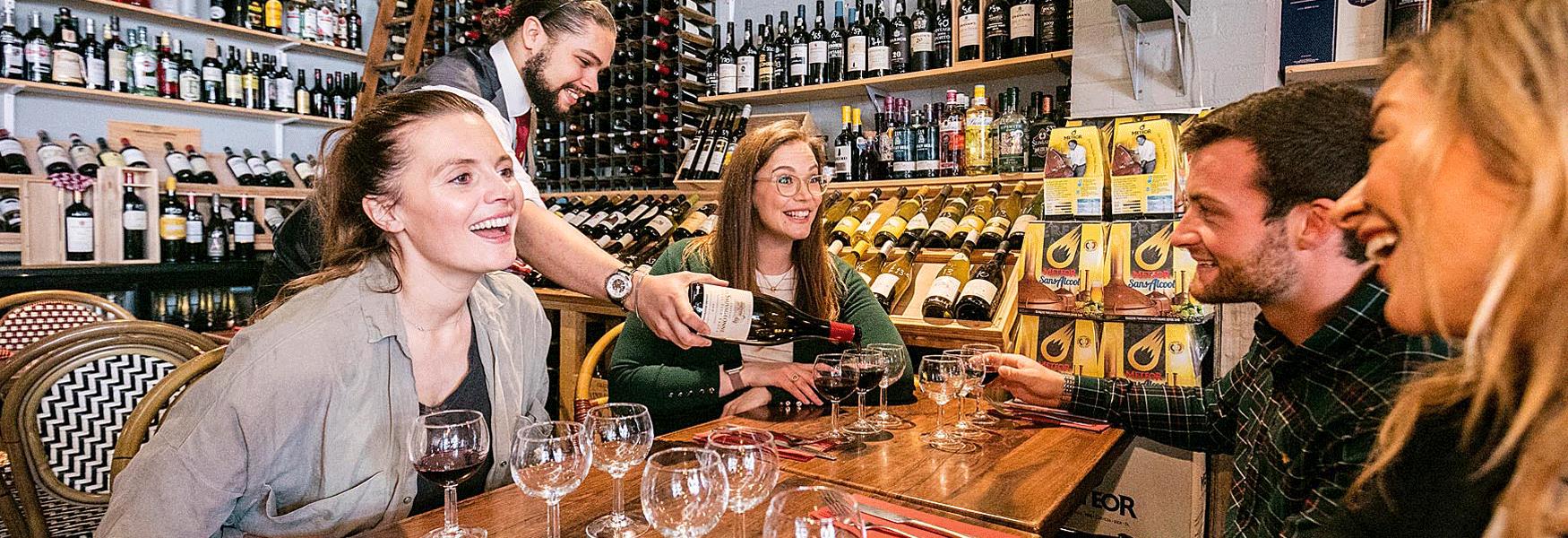 Wine tastings in Fred's Wine shop in Maidstone