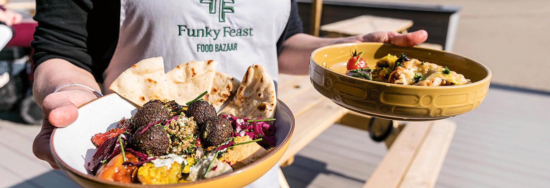 Delicious food from Funky Feast at Lockmeadow