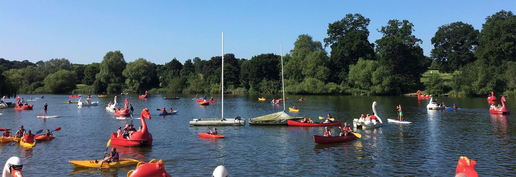 Various Activities at Mote Park Watersports Centre.  Here you can try a wide variety of watersports and even gain qualifications.