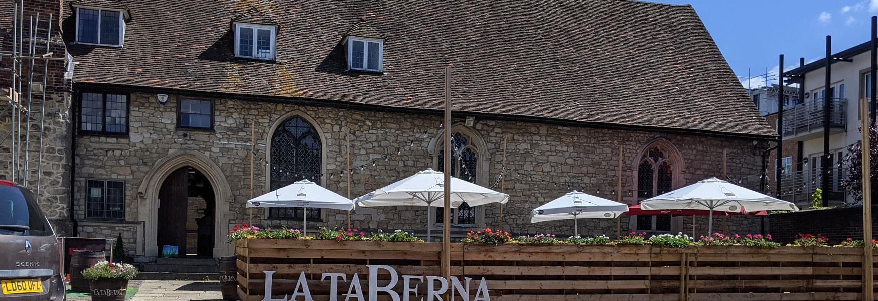 Corpus Christ Hall is now home to La Taberna Spanish restaurant but has an interesting history, of friendship, community and caring.  It was also a grammar school and has been a cooperage for Fremlins Brewery which was over the road.