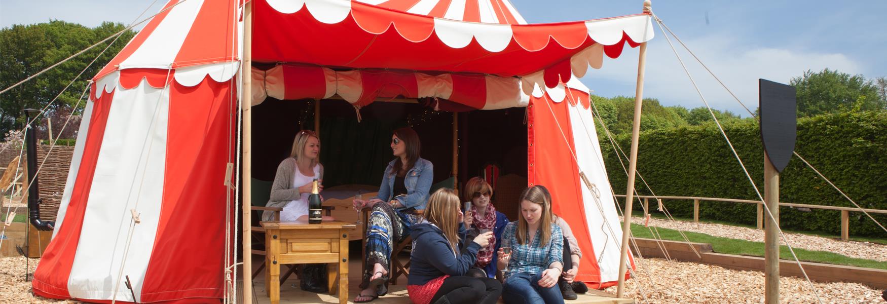 Leeds Castle Knights Glamping