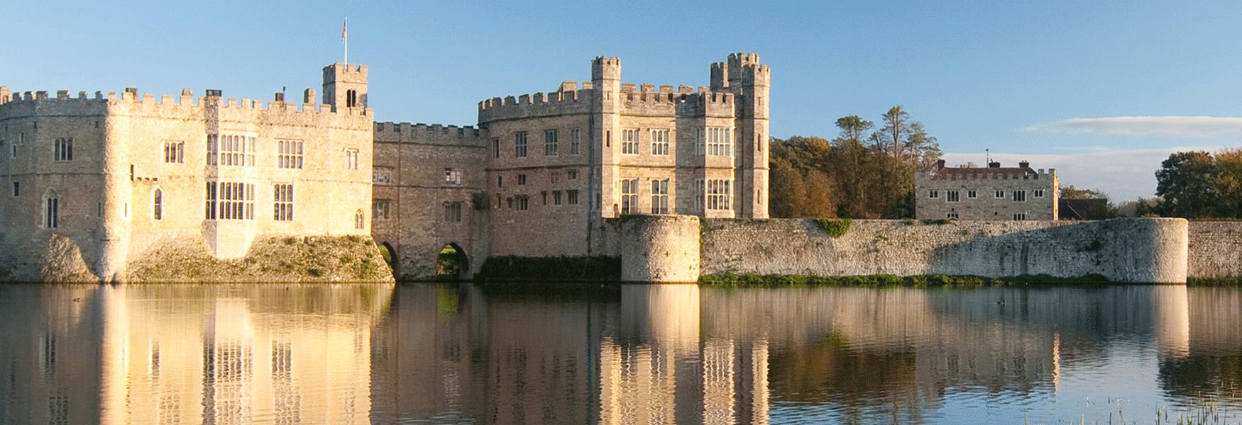 Leeds Castle makes a great day out at any time of year and is welcoming to all.  The butler will let you in via the Queen's with Mean exhibition, so you can discover all the newly dressed rooms.