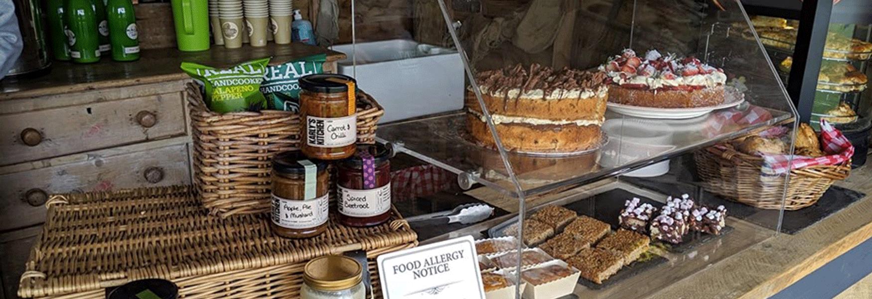 Locally produced food is available as well as light meals and tea