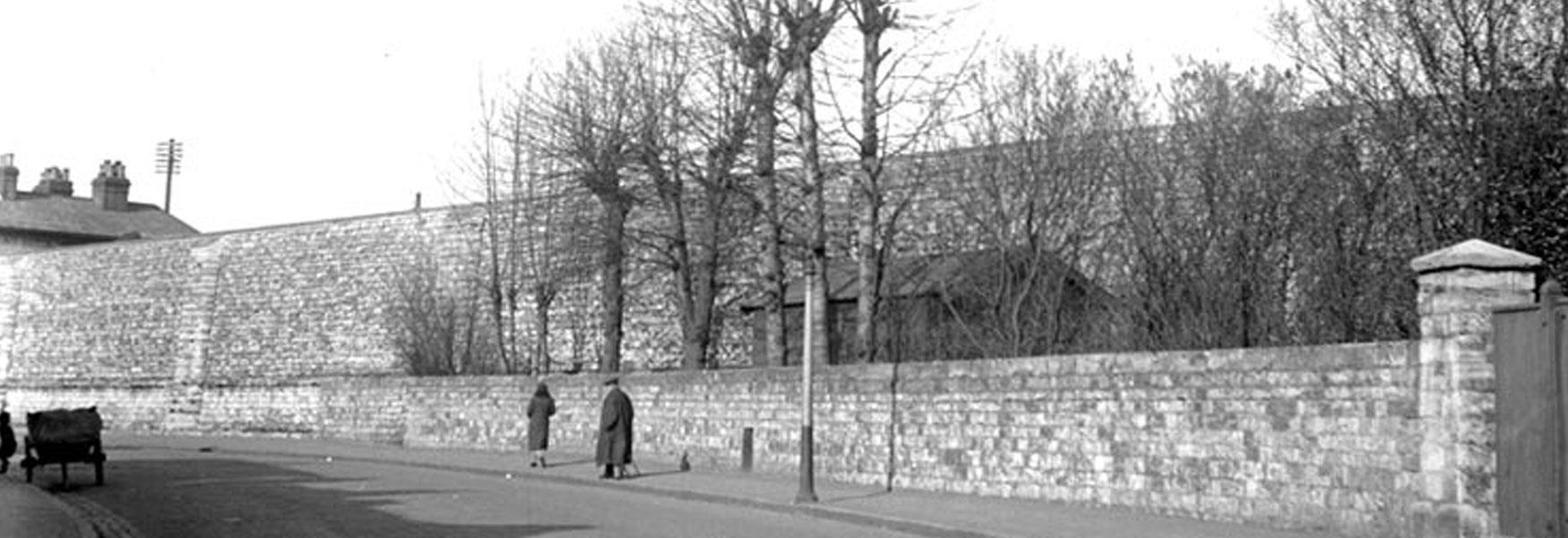 The walls of Maidstone prison look the same today as they have done since they were built.