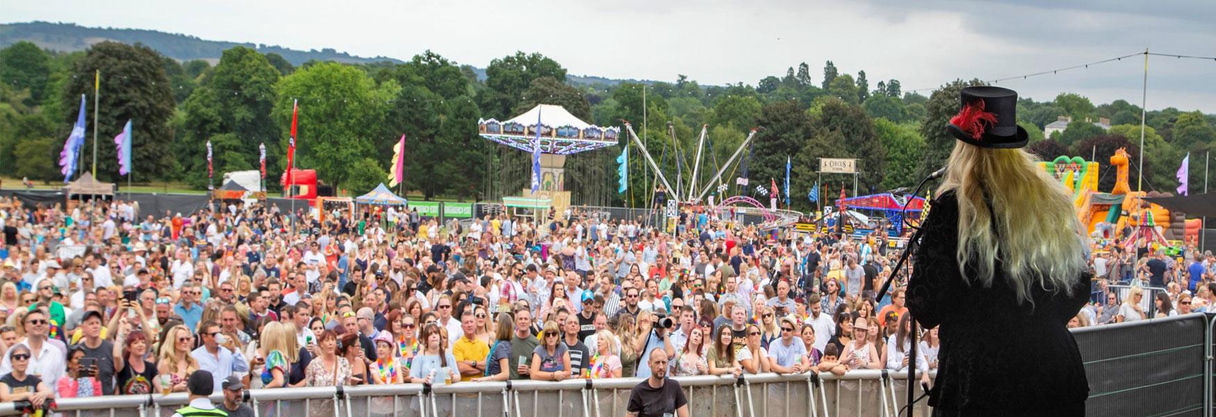 Rock the Mote festival showing crowd from stage