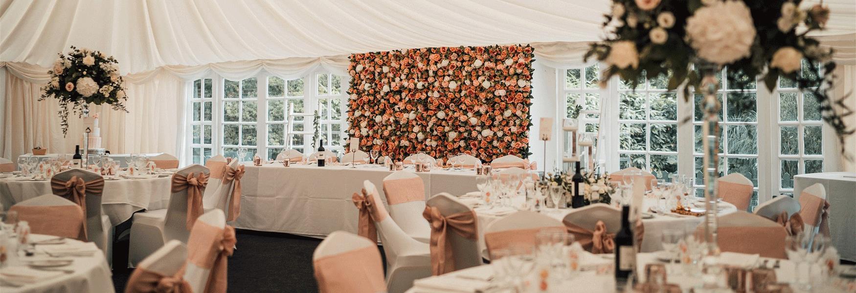 Wedding Setup in Marquee at Delta Hotels by Marriott Tudor Park Country Club