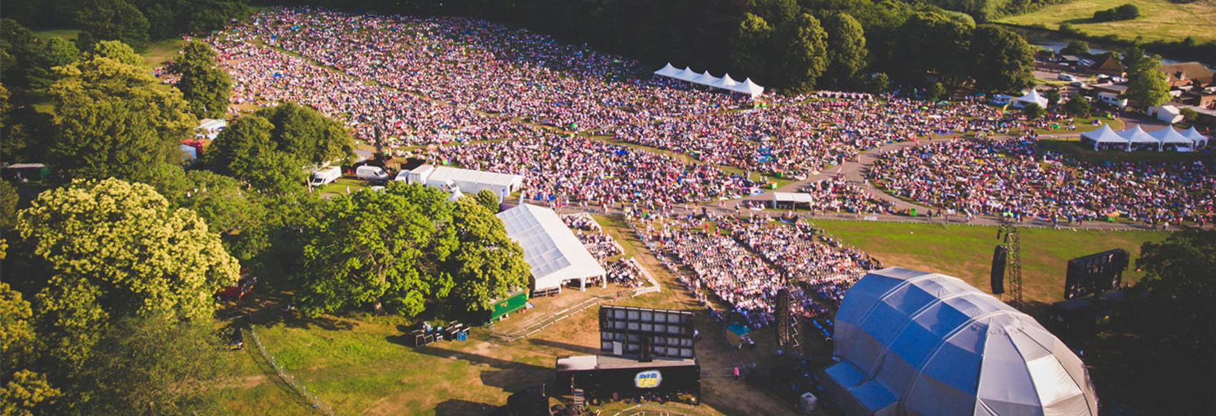 Leeds castle classical concert crowd