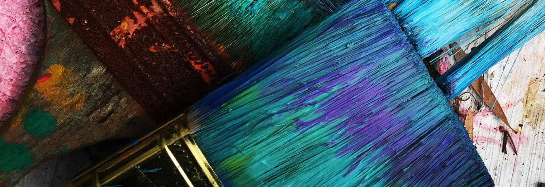 Paint brush blue tone