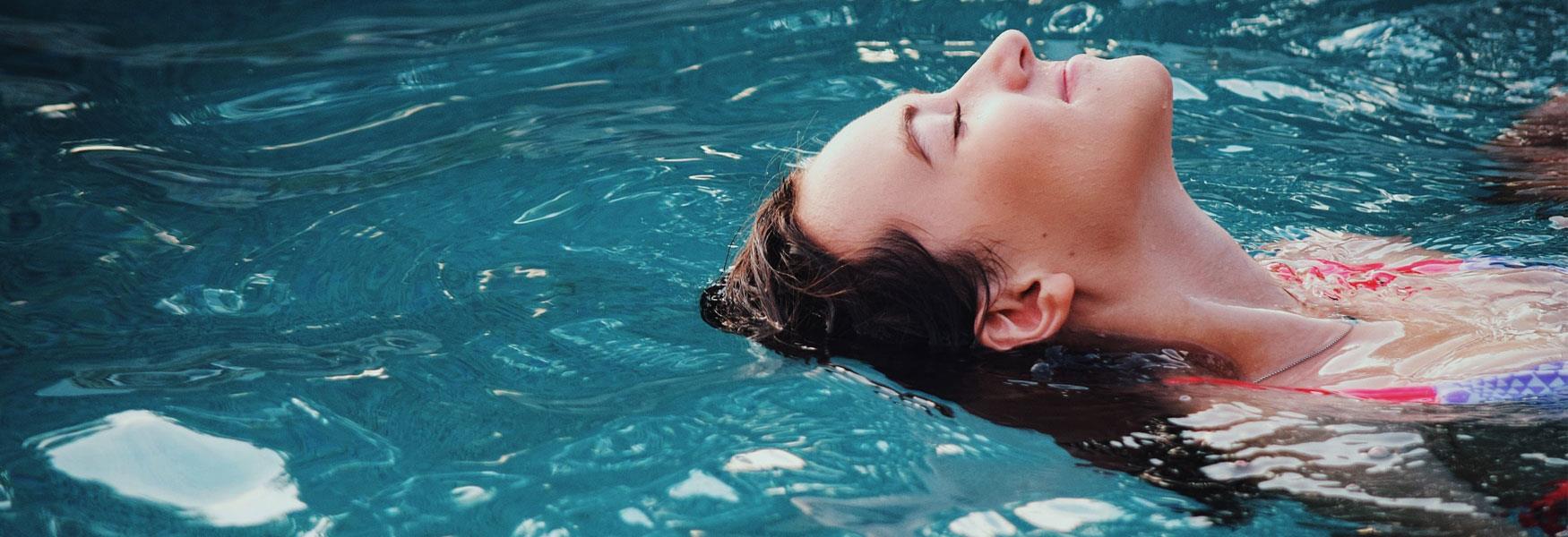 Spa swimmer in pool