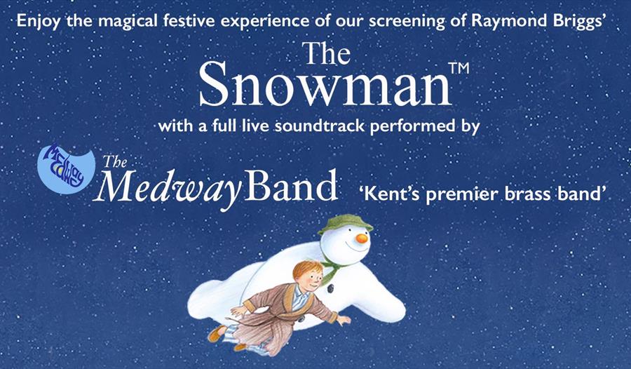 The Medway Band perform The Snowman to the live animation poster