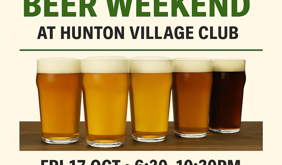 Poster advertising the Green Hop Beer Weekend on 17 & 18 October