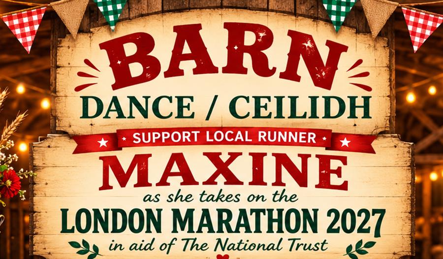 National Trust London Marathon 2027 Barn Dance Poster