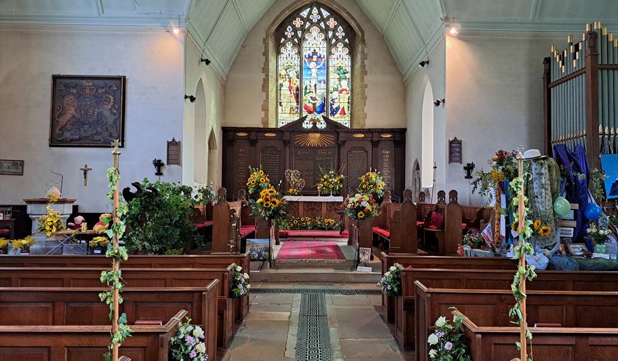 Flower Festival - church display