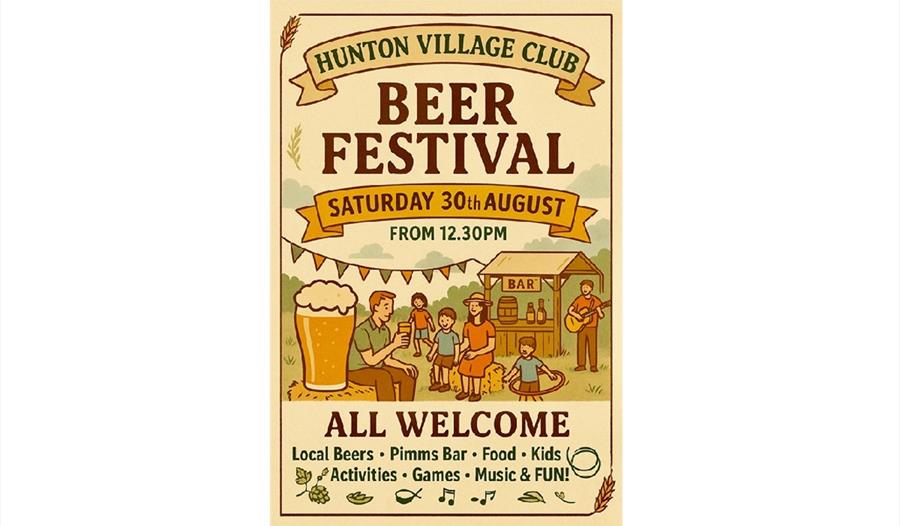 Hunton Beer Festival Poster 2025