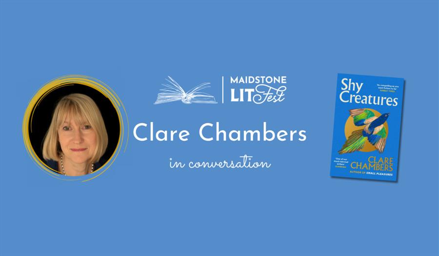 Photo of the author with the Litfest logo