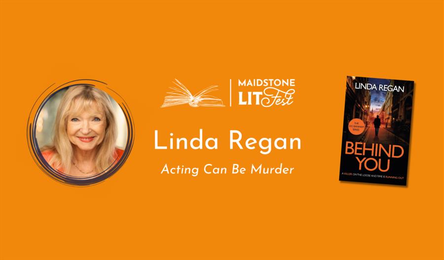 photo of the author with LitFest logo