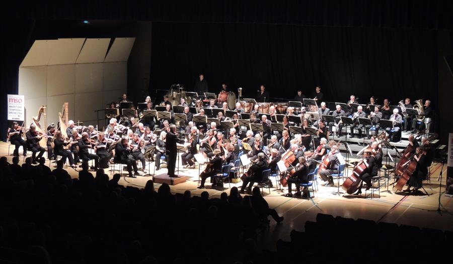Orchestra on stage