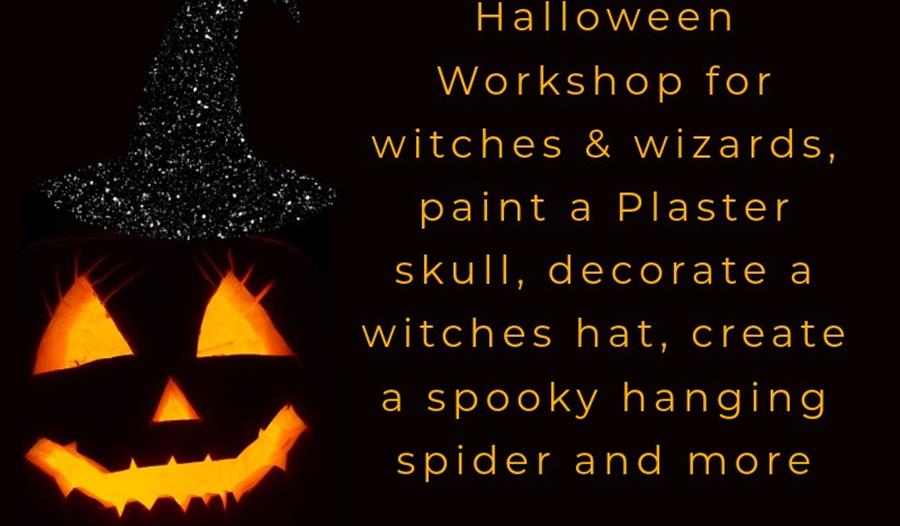 picture of pumpkin and witch's hat