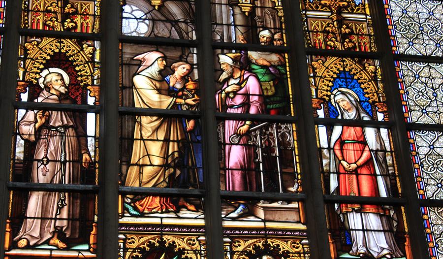 Heritage Open Days - Angel Day, Stained glass window at St Michael and All Angels.