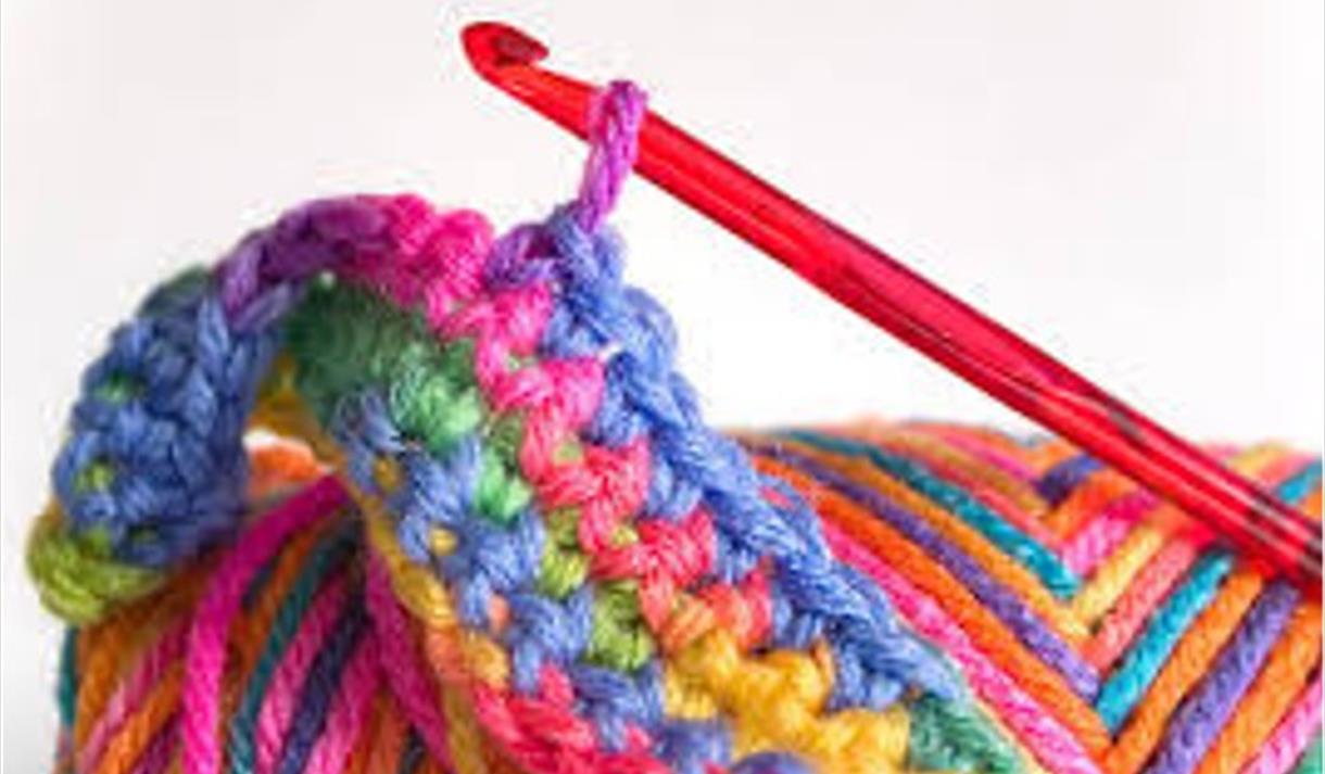 a colourful picture of some crochet