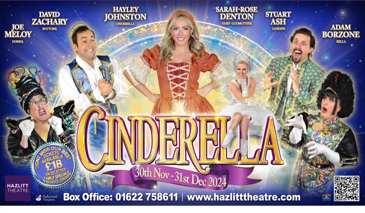 Image: Cast of Cinderella at the Hazlitt Theatre