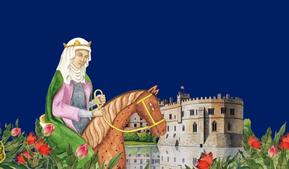 Eleanor of Castile Illustration - Leeds Castle Exhibition