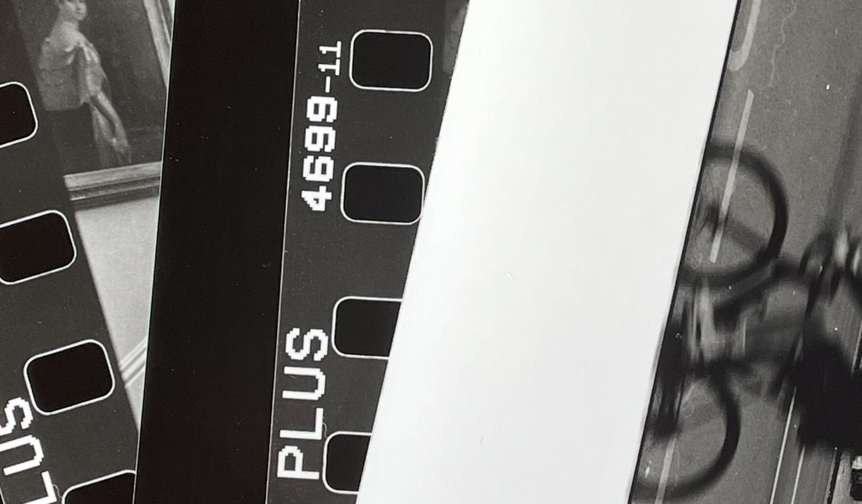 a picture of some black and white film