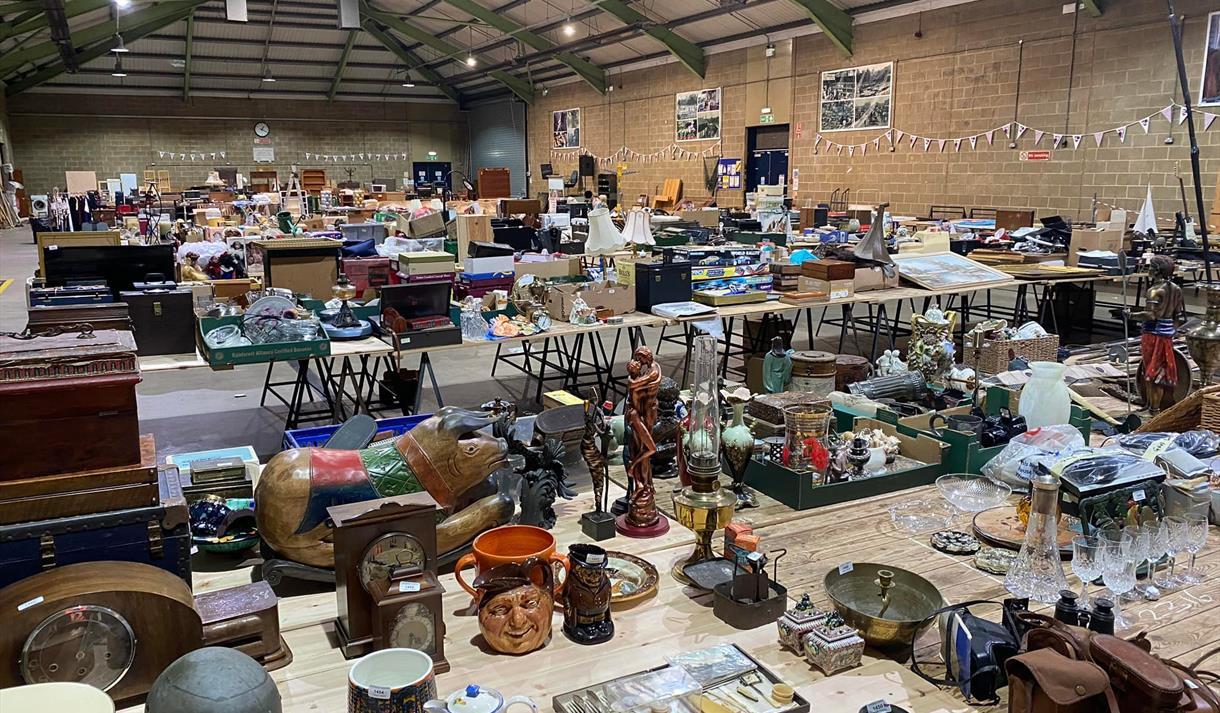 Market Hall with Stalls with antiques