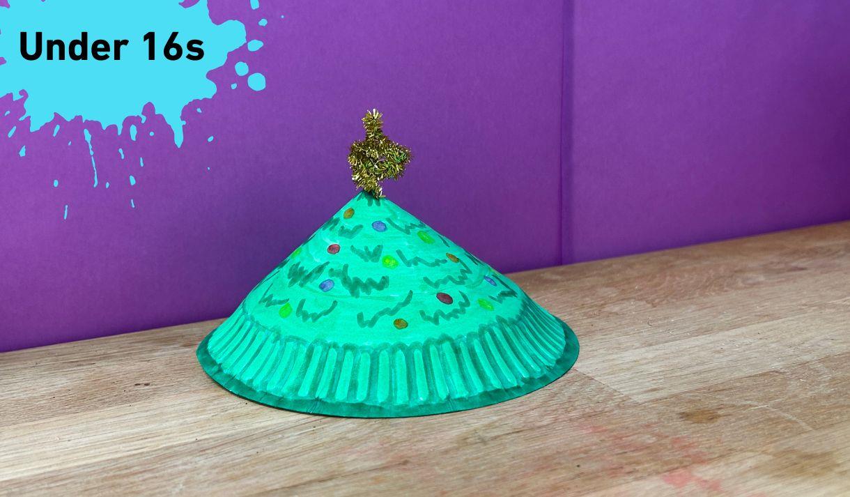Paper plate Christmas tree