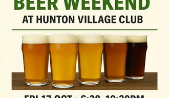 Poster advertising the Green Hop Beer Weekend on 17 & 18 October