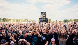 Crowd at Ramblin' Man Fair in Mote Park