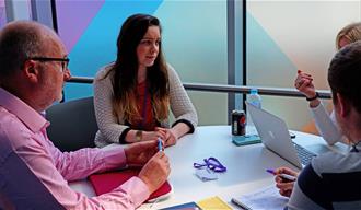 Informal Business meeting at The Business Terrace