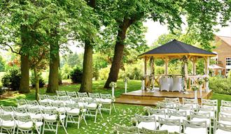 Wedding pavilion at Tudor Park Marriott hotel