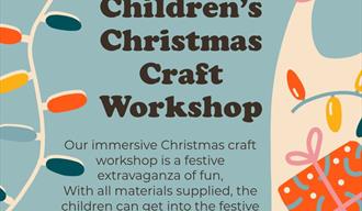 Christmas Kids Workshop details with fairy lights