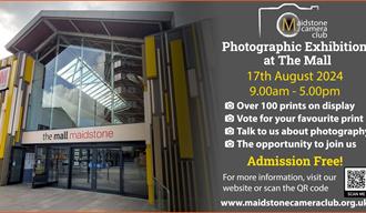 Flyer for Maidstone Camera Club exhibition
