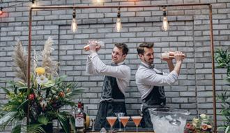 The Thirsty Farrier Barmen Mixing Cocktails at Mobile Bar