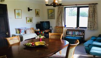 Living area at Bramley Knowle Farm