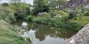 View from bridge at Yalding