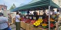 Jubilee Square Market fruit and veg stall
