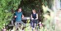 Tea in the arbour of the Garden at the Blackthorn Trust