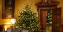 Inside Leeds Castle at Christmas.