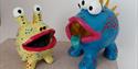 Bright clay monsters