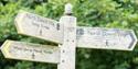 Signpost on the trail