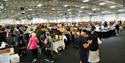 Indoor hall at Antiques fair