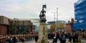 Remembrance Service at the war memorial